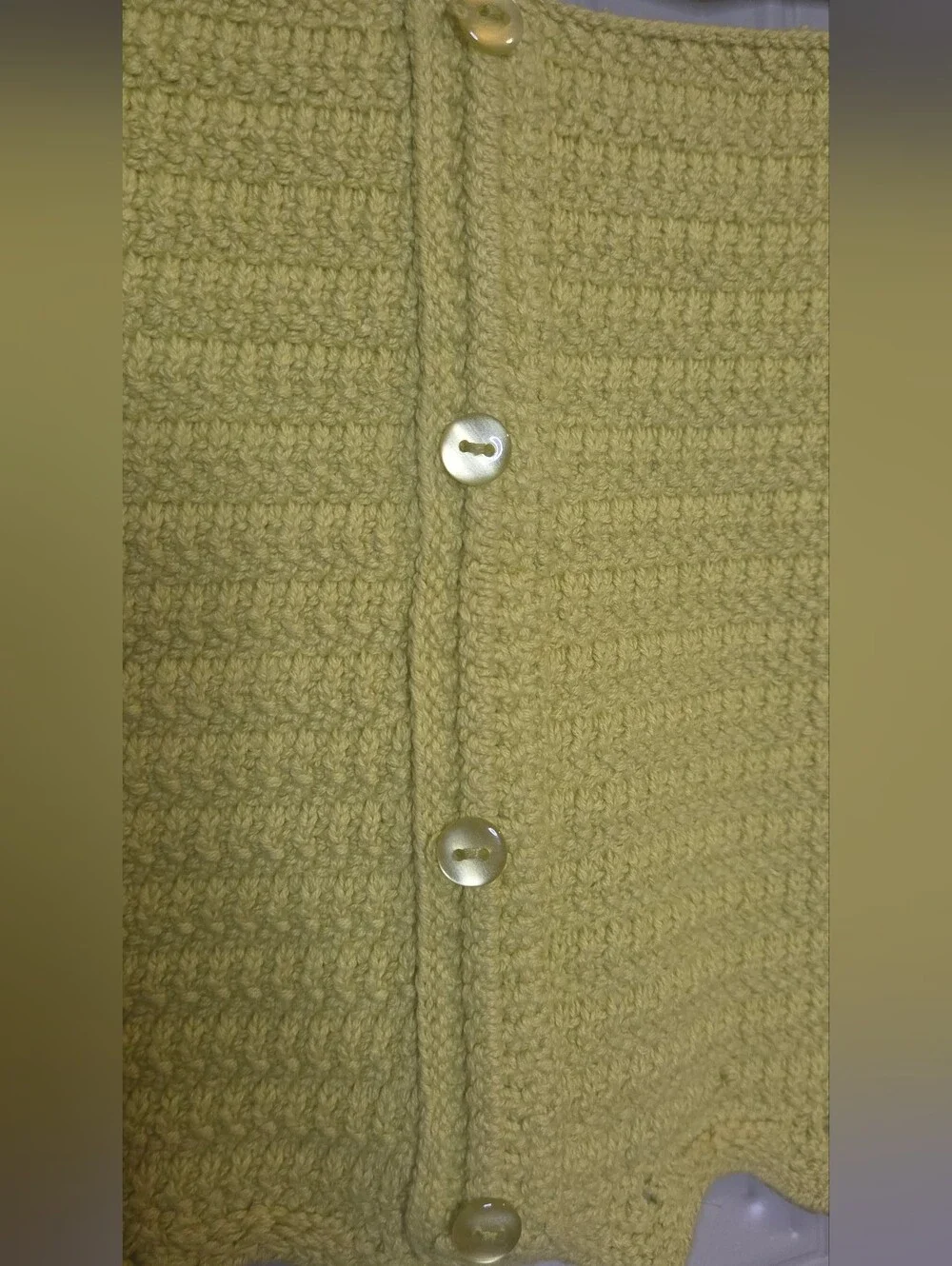 Zara - Lemon-lime Crochet Button-Front Crop Top